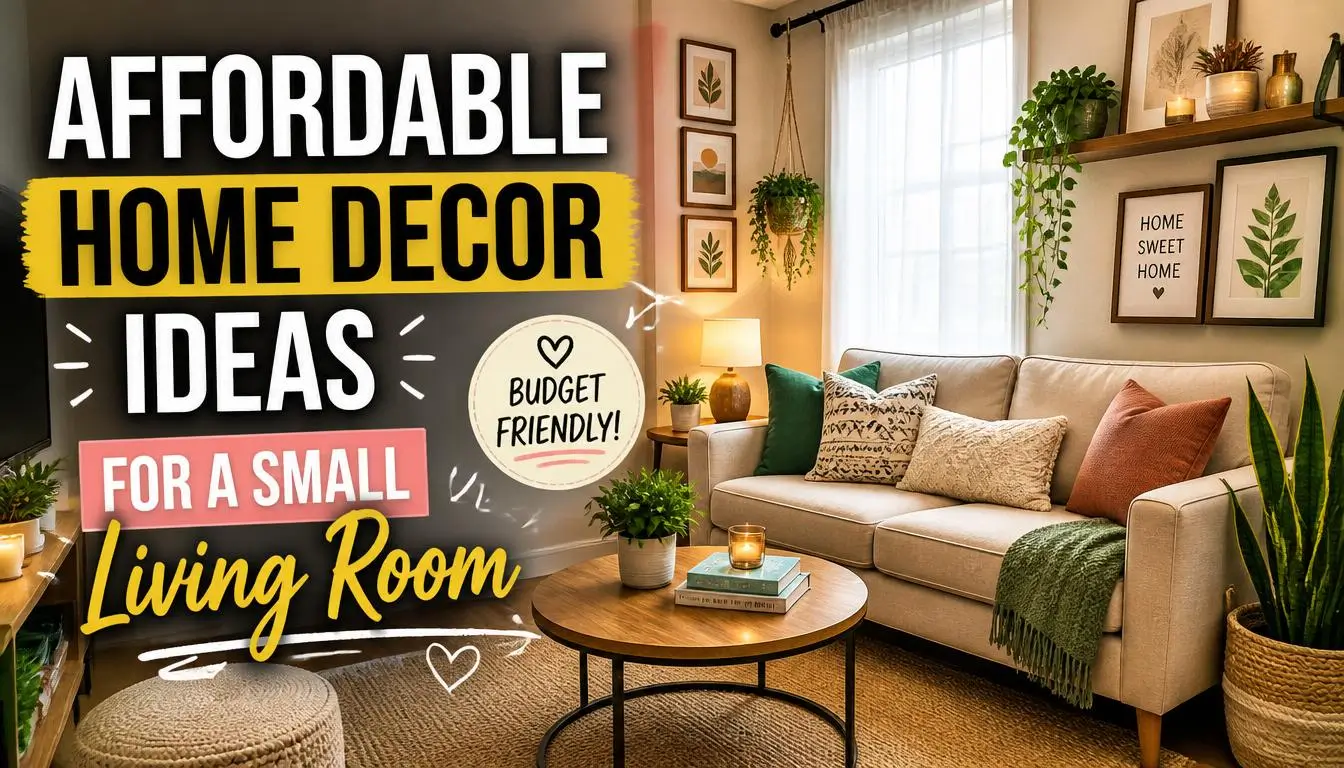 Affordable Home Decor Ideas for a Small Living Room