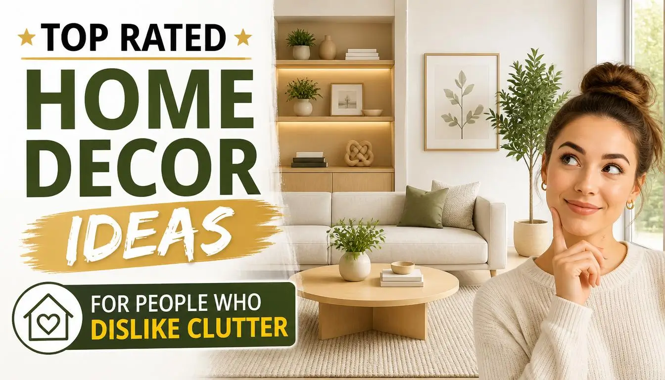 Top Rated Home Decor Ideas for People Who Dislike Clutter